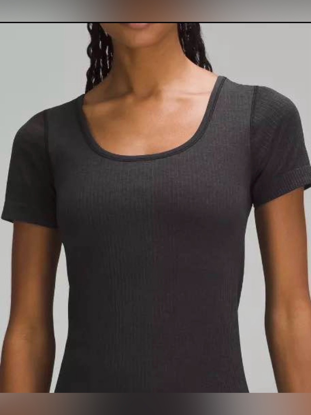 Lululemon Square Neck Short Sleeve Top